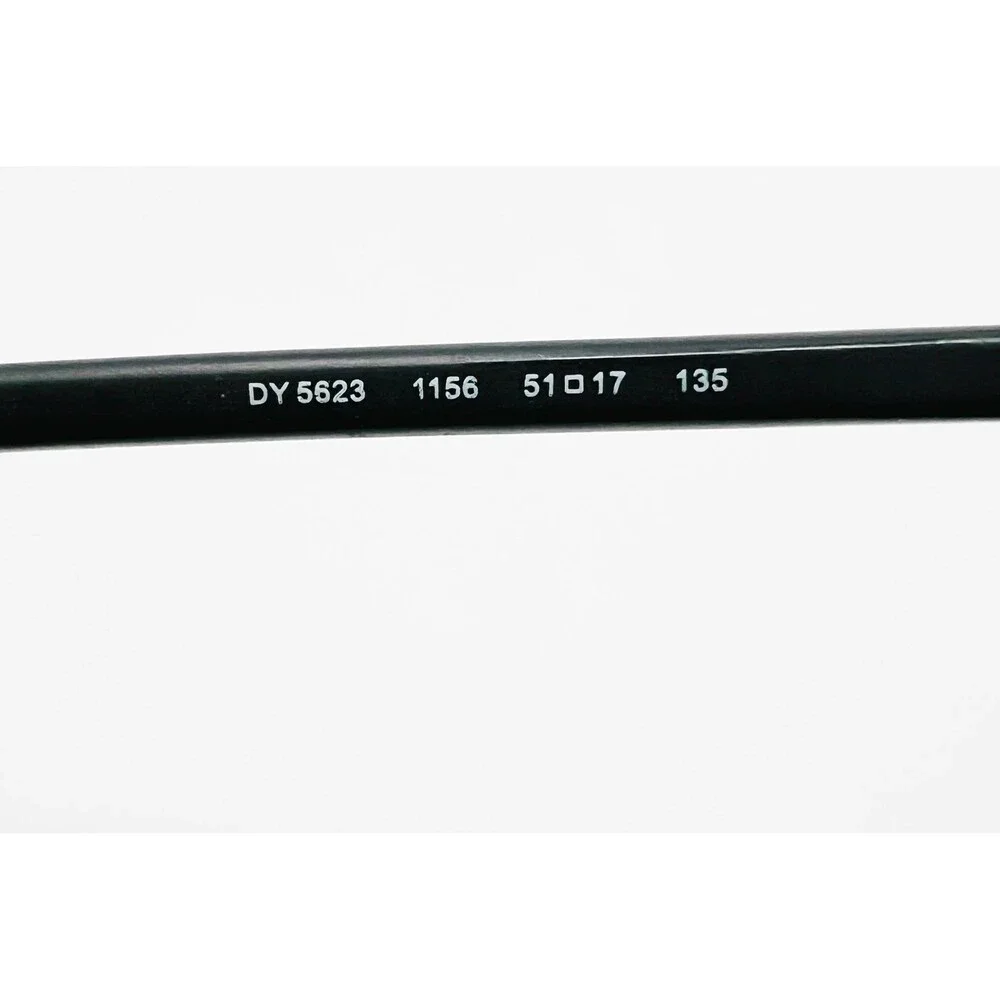 DKNY Eyeglasses Womens Black Silver Pre-owned Browline DY 5623 51-17-135